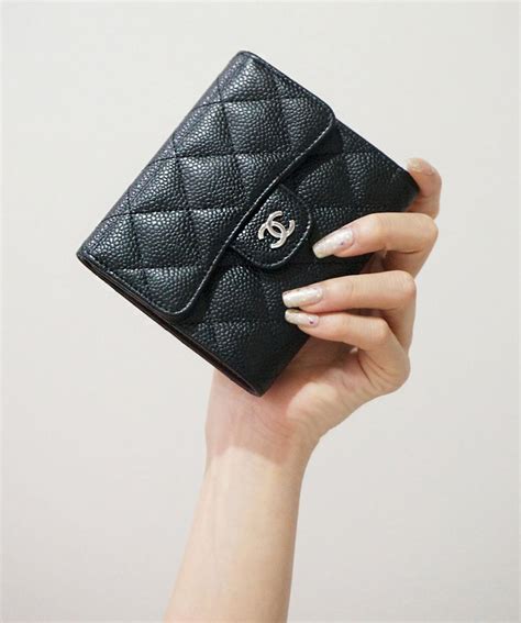 chanel classic small wallet inside